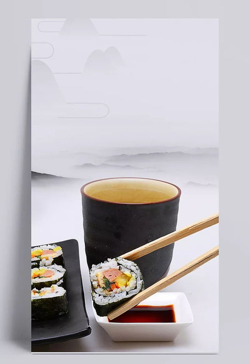 美食食品寿司山水中国背景 背景,山水背景,中国背景,美食中国,寿司背景,美食背景,食品背景,美食,食品,寿司,山水中国背景,寿司卷,酱料盘,早茶,茶水,筷子,自然 风景,背景图 尘 封